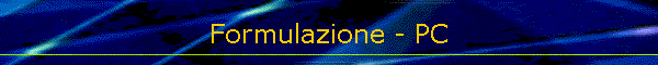 Formulazione - PC