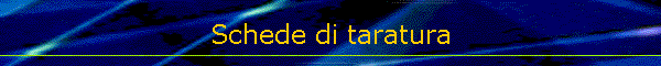Schede di taratura